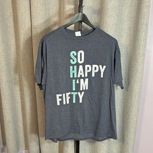 Women’s 'So Happy I'm Fifty' Short Sleeve Tee 2X